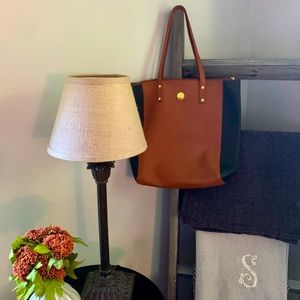 Joy Mangano genuine leather tote